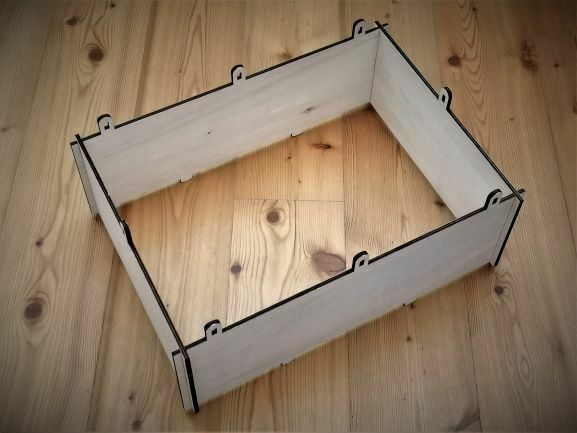 Lesena modularna škatla spominov