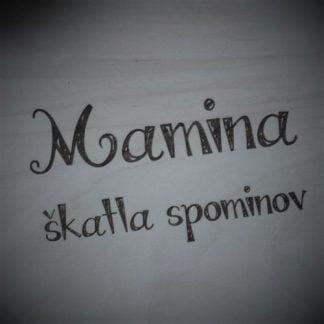 Lesena škatla spominov